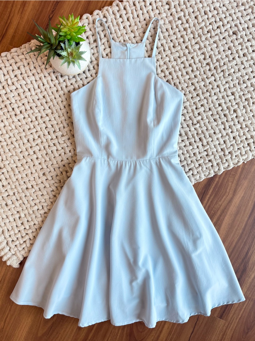 Lulus | Call to Charms Light Blue Skater Dress | X-Small